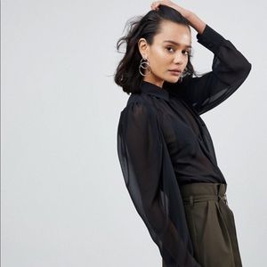 50% off through Friday! Puffy shoulder ASOS Blouse